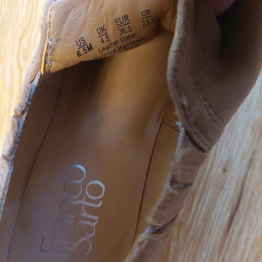 Franco Sarto Leather Ankle Bootie Size 6.5